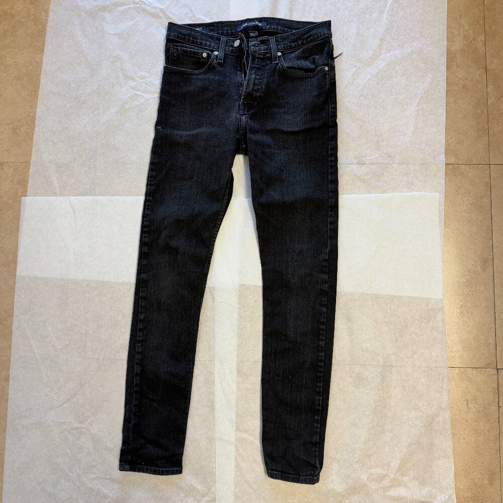 Calvin Klein CKJ016 29x32 Austin Skinny Fit Men Black Jeans
